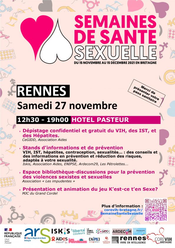 Retrouvez Johanna à l’hôtel Pasteur à Rennes, pour une découverte du jeu Kest’en sexe (à partir de 14 ans).Kest’en sexe c’est quoi ? Un jeu de plateau coopératif où les sujets sur l’intimité et les sexualités sont abordés en excluant les préjugés et stéréotypes.
